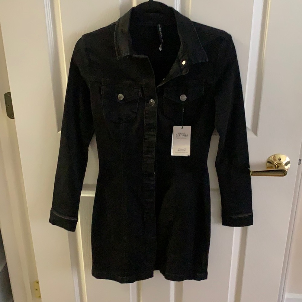 NWT Black Denim Dress